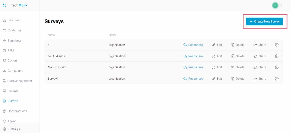 Building Surveys on TechMonk