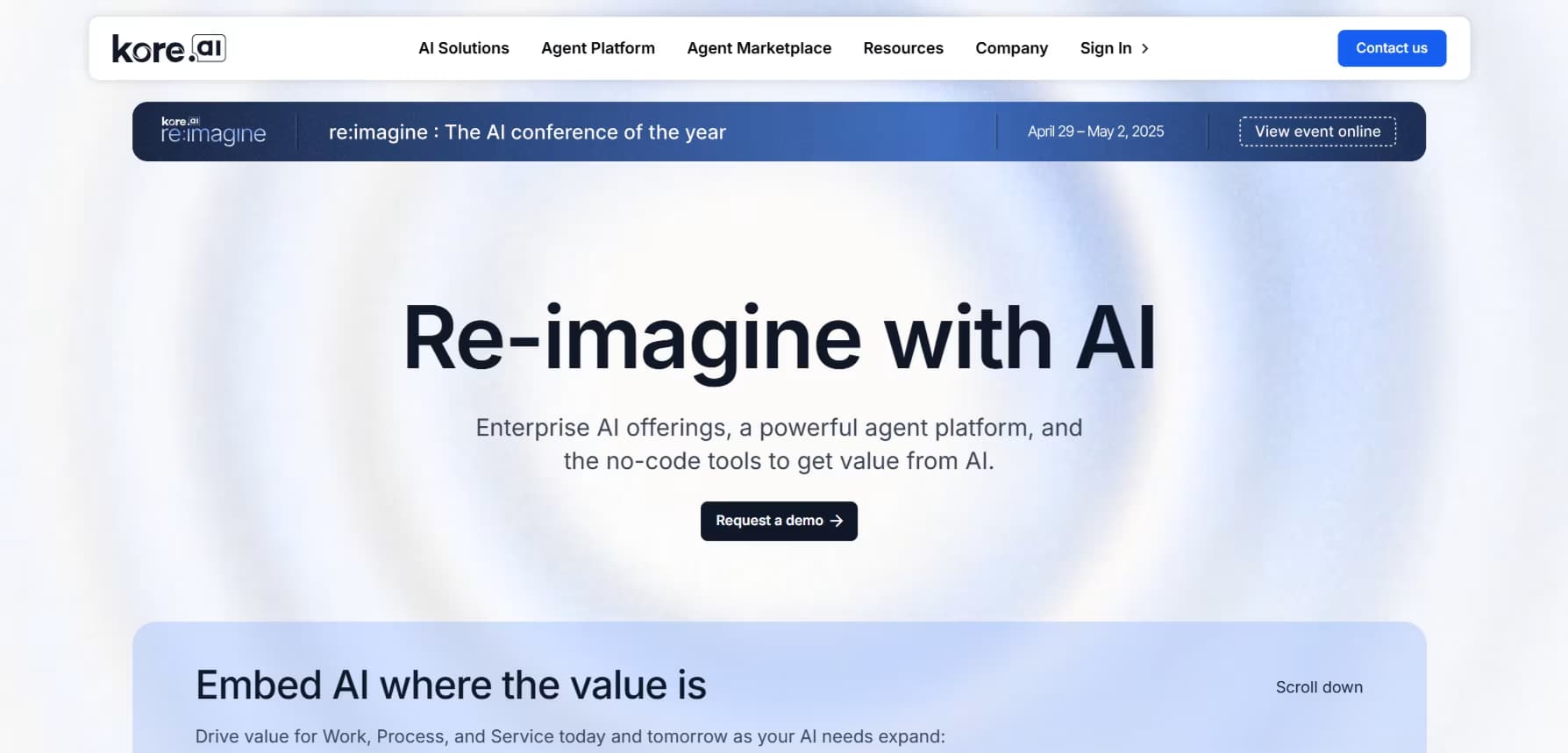 Kore AI agents for e-commerce