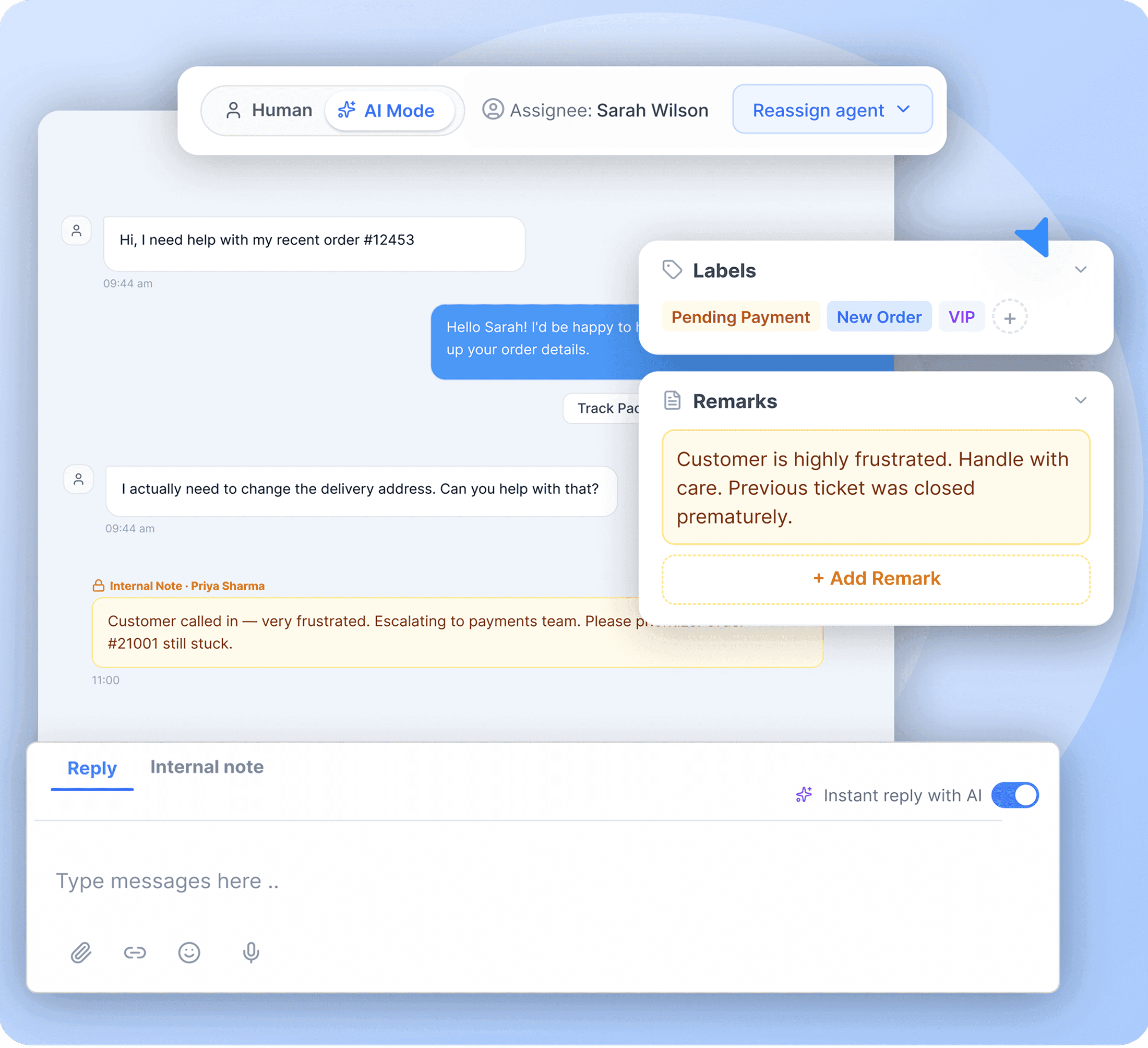Conversation Storage & Analysis