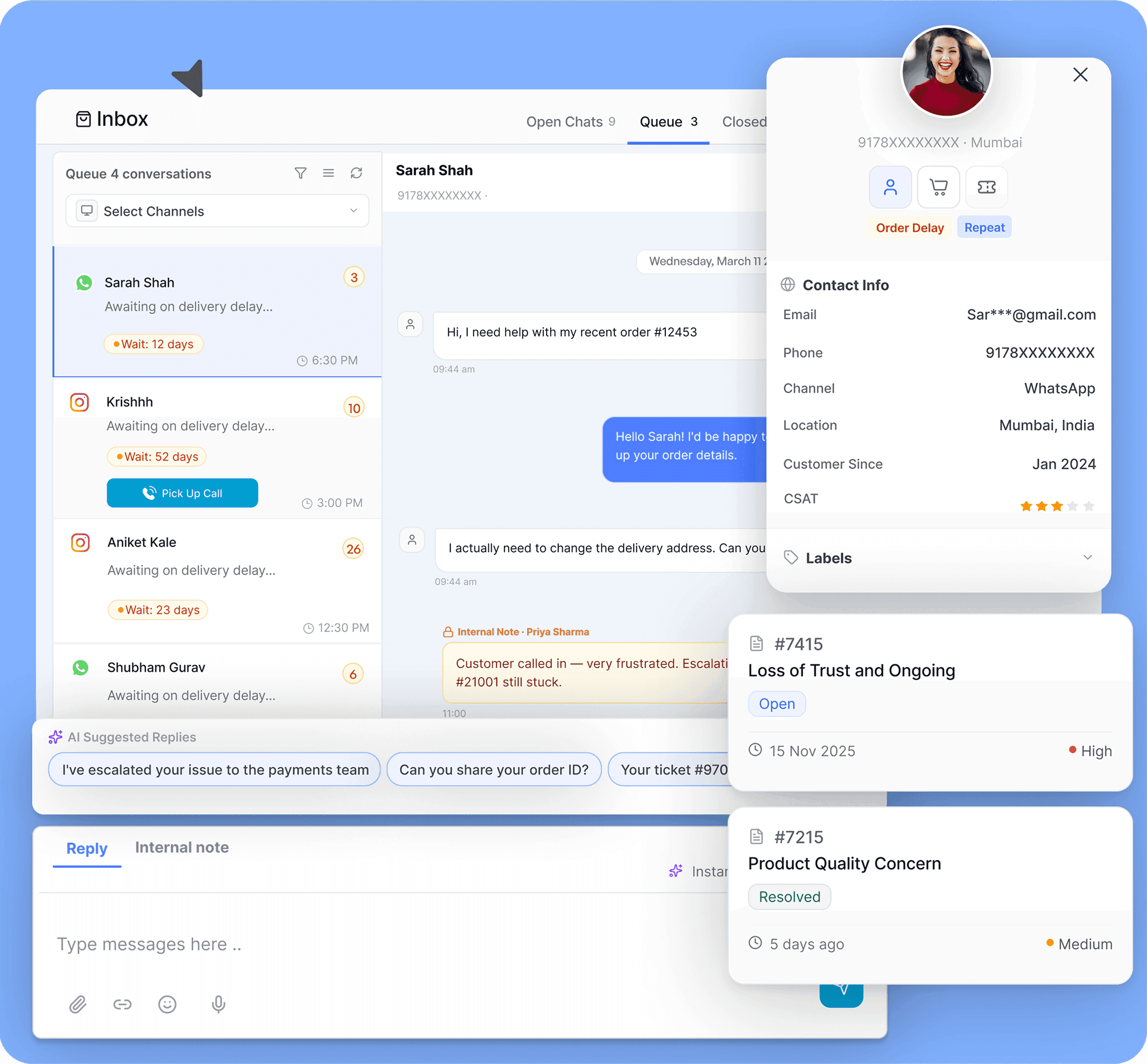 Single Inbox for Human Agents