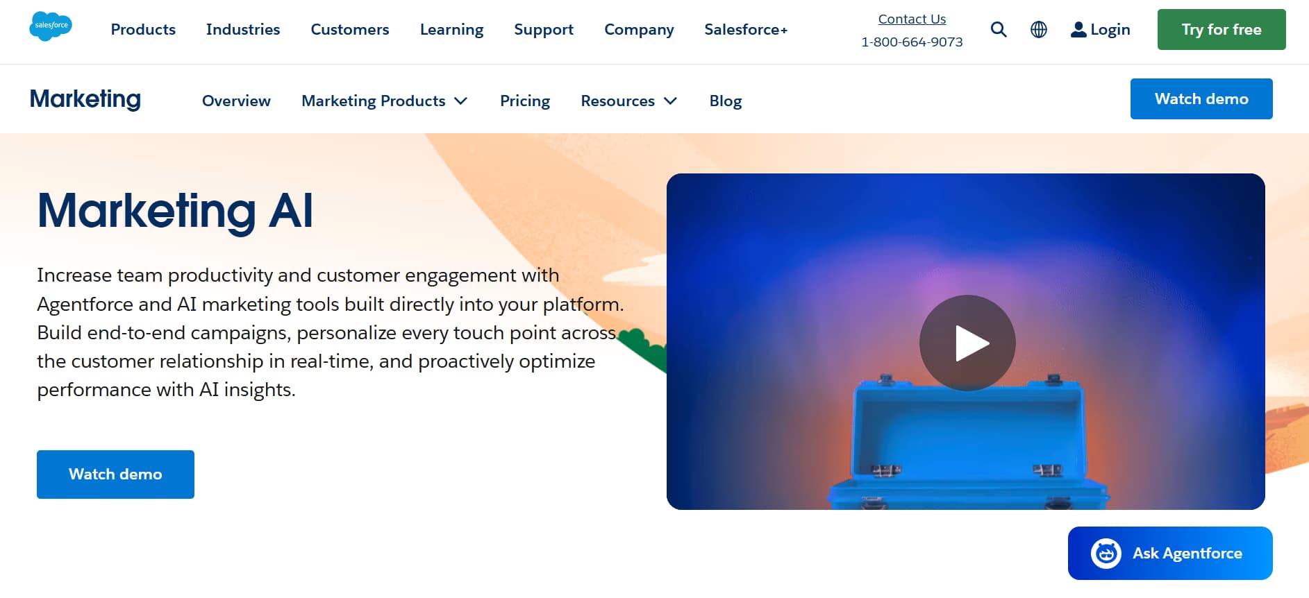 Salesforce homepage