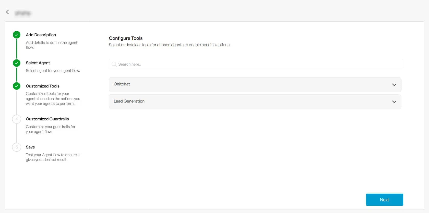 Save your Agent Flow on TechMonk