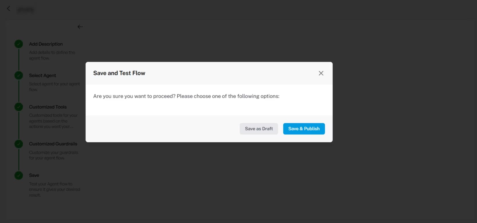 Save your Agent Flow on TechMonk