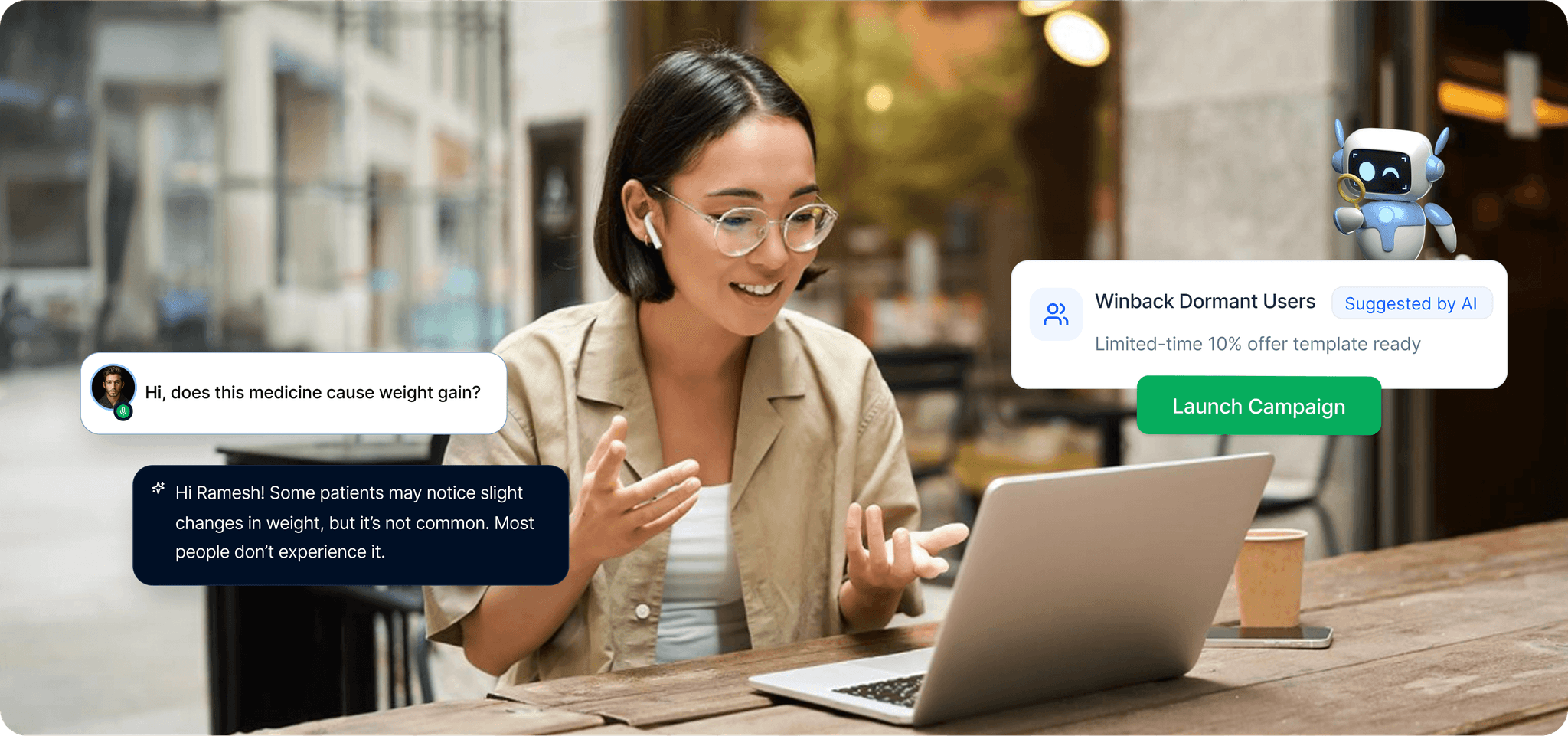 TechMonk AI Customer Engagement Platform Dashboard