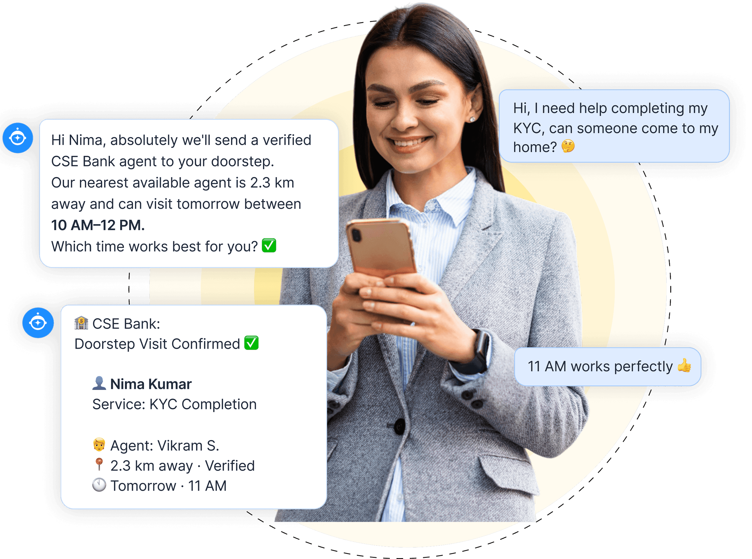 Doorstep banking coordinator